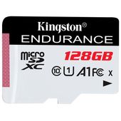 kingston 128gb microsdxc endurance 95r/45w c10 a1 uhs-i card only