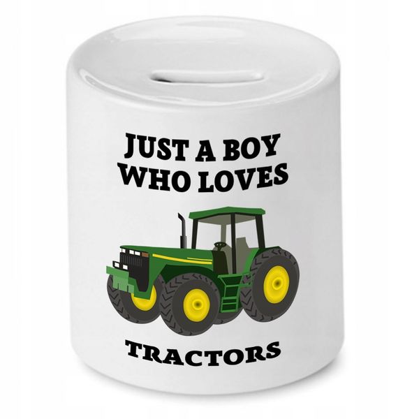 Skarbonka Dla Chłopaka Just A Boy Who Loves Z Nadrukiem Ze Zdjęciem zdjęcie 1