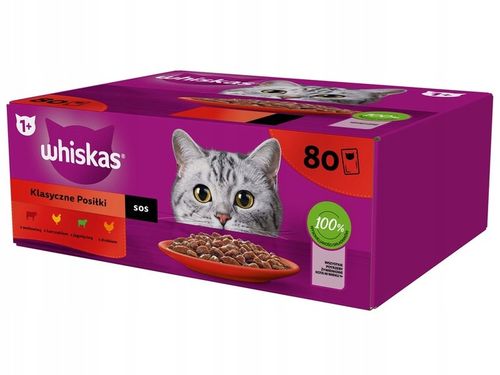 Karma dla kota WHISKAS Mix smaków (80 x 85 g) na Arena.pl