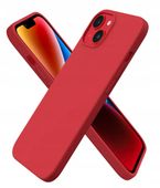 ETUI NA TELEFON IPHONE 14 MAX CZERWONE SILIKONOWE ORNARTO