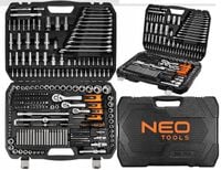 ZESTAW KLUCZY NASADOWYCH 1/2 3/8 1/4 300 SZT. GRZECHOTKA NEO TOOLS