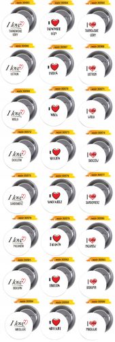 Przypinki buttony I LOVE KARKONOSZE badziki na Arena.pl