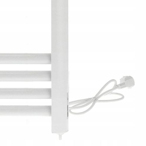 GRZEJNIK ŁAZIENKOWY ELEKTRYCZNY drabinka programator termostat BIAŁY na Arena.pl