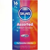 skins assorted premium prezerwatywy 16 szt. mix rodzajow wanilia