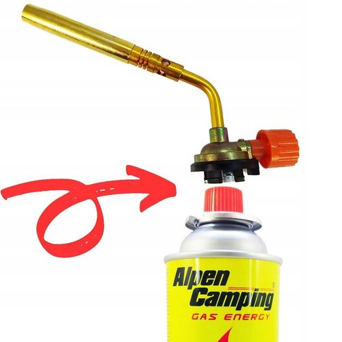 PALNIK MOSIĘŻNY DO PAPY GAZOWY LUTLAMPA ZŁOTY 4 x Kartusze Alpen Camping na Arena.pl