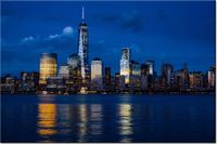 120CM 80CM OBRAZ ŚCIENNY NOWY JORK RZEKĄ HUDSON