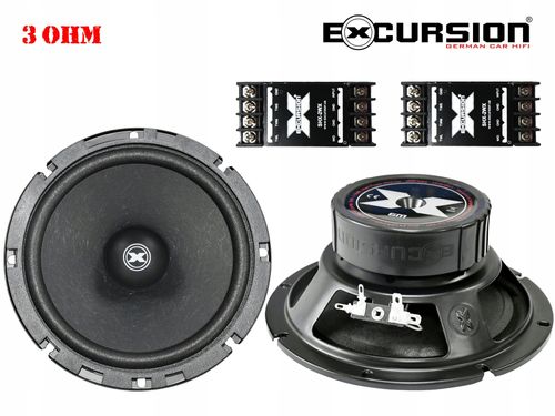 Głośniki samochodowe Excursion 165mm 250W 2 drożne ZWROTNICE w zestawie na Arena.pl