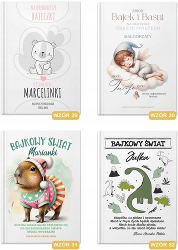 BAJKI dla dzieci Prezent na Dzień Dziecka Roczek Pamiątka Chrztu Z IMIENIEM na Arena.pl