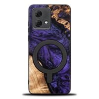 etui bewood unique do motorola g84 5g - violet z magsafe