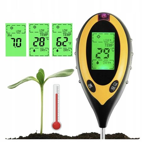 KWASOMIERZ GLEBOWY MIERNIK TESTER PH ZIEMII 4w1 na Arena.pl