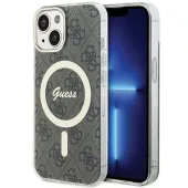 etui guess iml 4g magsafe na iphone 15 - brązowe