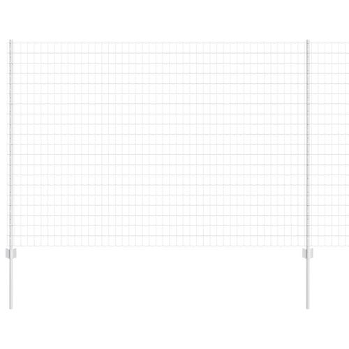 Ogrodzenie z słupkami Srebrny 1.5 x 10 m Stal na Arena.pl