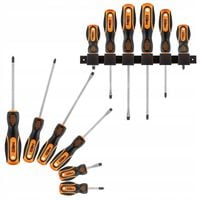 NEO ZESTAW ŚRUBOKRĘTÓW wkrętaków z magnesem 6szt. 04-193 + UCHWYT TPR+ABS
