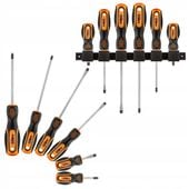 NEO ZESTAW ŚRUBOKRĘTÓW wkrętaków z magnesem 6szt. 04-193 + UCHWYT TPR+ABS