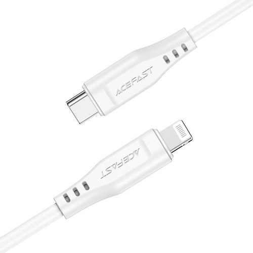 kabel przewód do iphone mfi usb-c - lightning 30w 3a 1.2m biały na Arena.pl