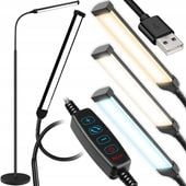 NOWOCZESNA LAMPA 12W stojąca podłogowa LED 3 barwy elastyczna 360°