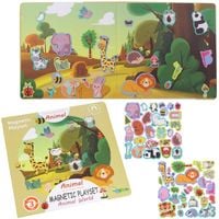 Książeczka Układanka Magnetyczna Puzzle Na Magnes Zwierzęta Montessori