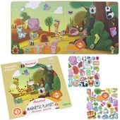 Książeczka Układanka Magnetyczna Puzzle Na Magnes Zwierzęta Montessori