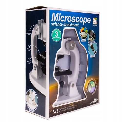 MIKROSKOP EDUKACYJNY ŚWIATŁA LED PRZYBLIŻENIE 1200X PREZENT DLA DZIECKA na Arena.pl