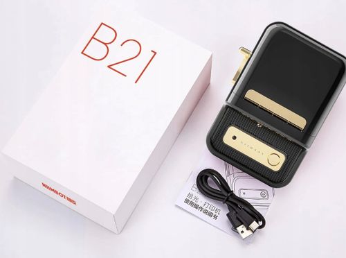 NIIMBOT B21 Drukarka Termiczna NAKLEJKI Bluetooth  NIIMBOT_B21_CZARNA na Arena.pl