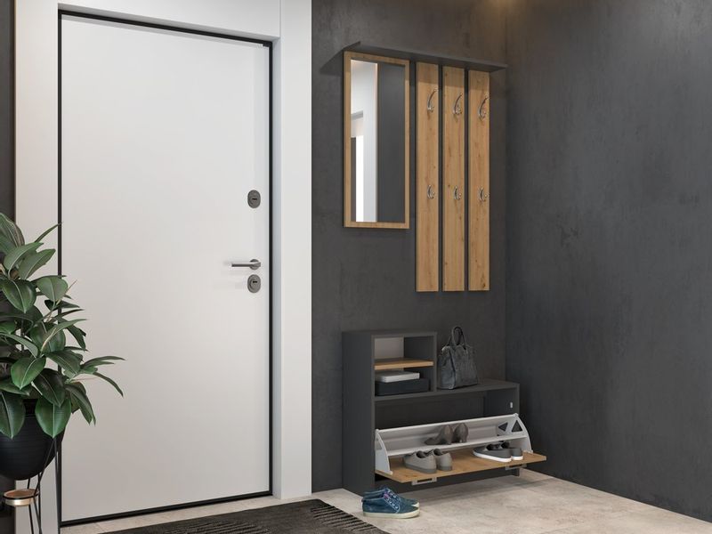 GARDEROBA - ANTRACYT/ DĄB ARTISAN zdjęcie 5