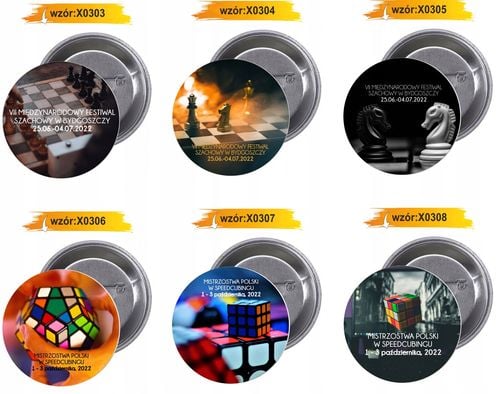 Przypinki buttony TURNIEJ - W SPEEDCUBINGU na Arena.pl