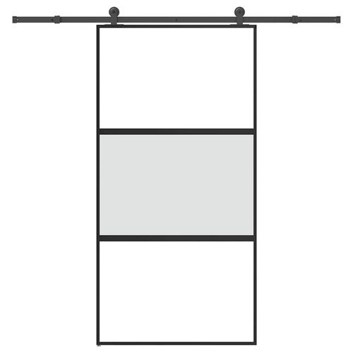 Drzwi przesuwne z zestawem okuć Szkło hartowane i aluminium na Arena.pl