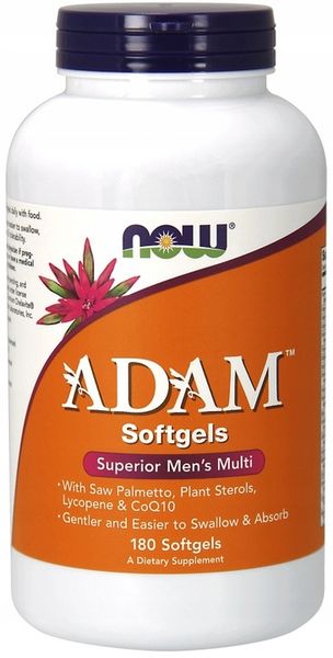 NOW FOODS USA ADAM 180 SGEL MULTIWITAMINA WITAMINY zdjęcie 1