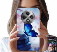 ETUI DO OPPO RENO12 F / 12FS 5G - NIEBIESKI MOTYLEK, MOTYL, DAMSKIE WZORY