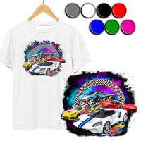 KOSZULKA DZIECIĘCA T-SHIRT Z NADRUKIEM - HOT WHEELS AUTKA - M 134-140