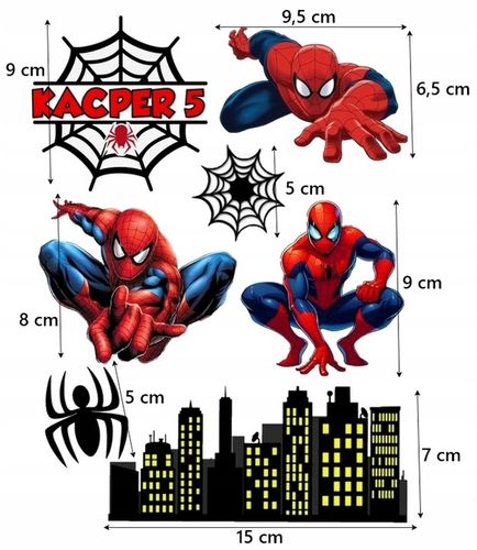 WYDRUK CUKROWY Opłatek na tort SPIDERMAN SPIDER-MAN PAJĄK MASA CUKROWA na Arena.pl