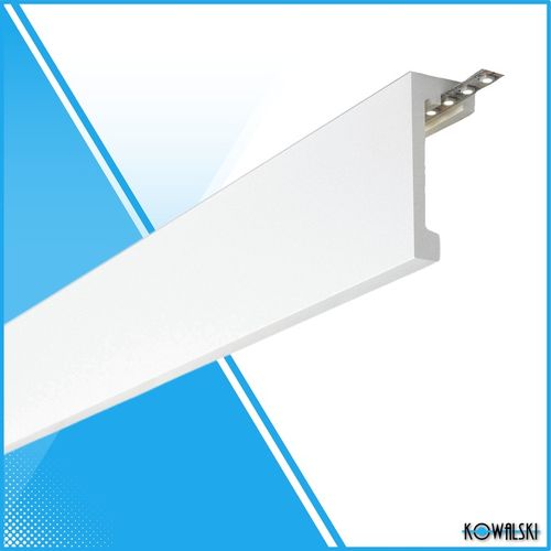 Maskownica Listwa Karniszowa Profil do LED Polimer Biała 10 x 244 cm na Arena.pl