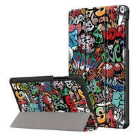 Etui Magnetyczne z Klapką Graffiti na Tablet Samsung Galaxy Tab A 8.0 T290