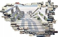 FOTOTAPETA 3D naklejka samoprzylepna widok most