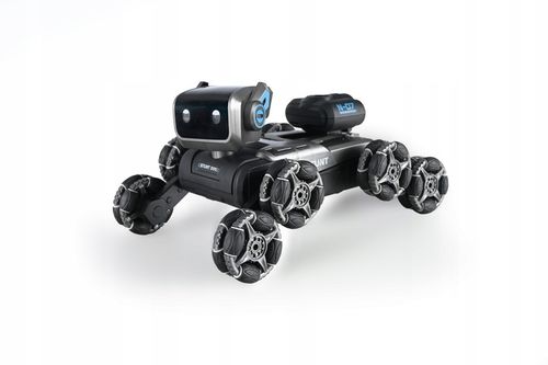 Zdalnie Sterowany Pies Robot 8 Kół Gesty Muzyka Para Wodna Obrót 360 LED na Arena.pl