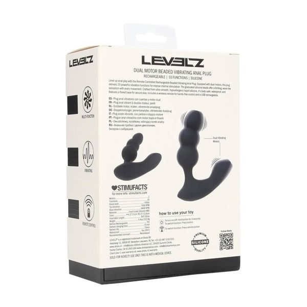 Dual Motor Remote Control Beaded Vibrating Liquid Silicone Prostate Stimul zdjęcie 3