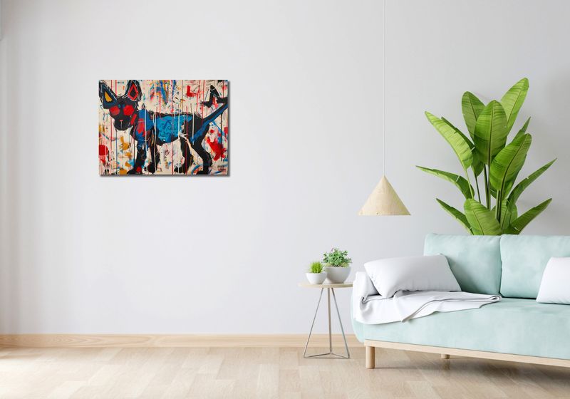 Obraz 70x50cm Miejski Pies zdjęcie 2