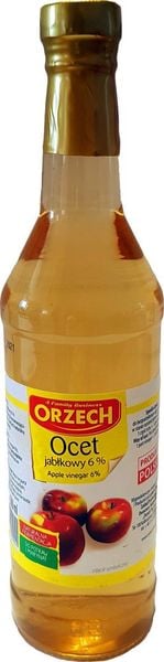 Orzech ocet jabłkowy 6% szkło 500ml zdjęcie 1
