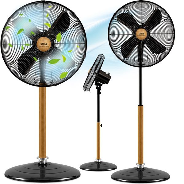 WENTYLATOR STOJĄCY UFESA WIATRAK PODŁOGOWY CICHY MOCNY METALOWY 50W 40CM zdjęcie 1