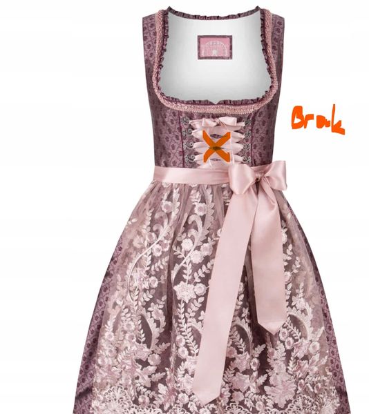 WIESNWUID Dirndl Palina bordeaux 32 zdjęcie 3