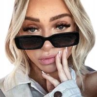 Okulary PRZECIWSŁONECZNE Czarne Kwadratowe