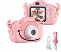 APARAT CYFROWY DLA DZIECKA FABURO 32GB RÓŻOWY SELFIE