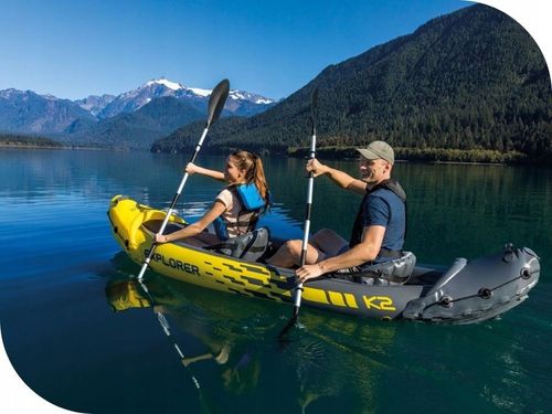 Kajak 2os. Explorer K2 Intex 68307 Pompka Wiosla MODEL 2024 na Arena.pl