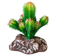 REPTILE NOVA Kaktus Roślina sztuczna ozdoba dekoracja terrarium 10 cm