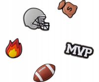 Przypinki Crocs Jibbitz Do Butów Football Star 5Pc