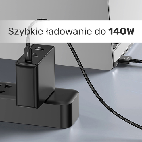 Unitek Kabel zasilający USB-C - MagSafe 3 140W 1 m na Arena.pl