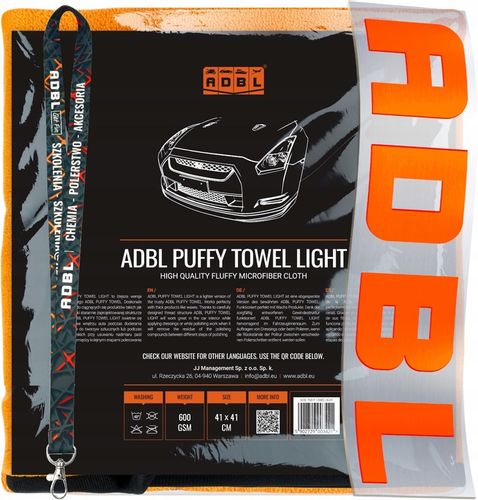 ADBL Puffy Towel Light Uniwersalna Miękka Mikrofibra Do Samochodu Wosków QD na Arena.pl