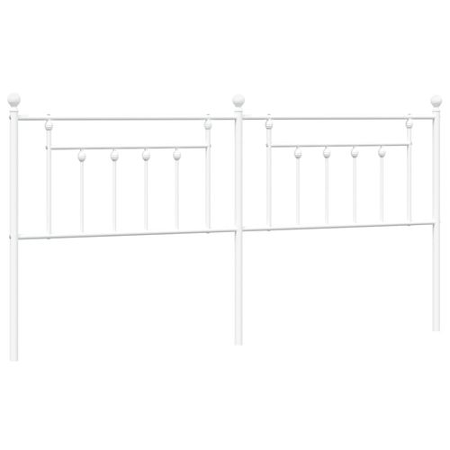 Metalowe wezgłowie, białe, 200 cm na Arena.pl