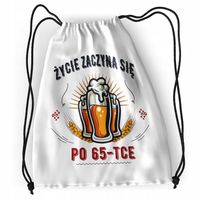 Plecak Urodziny 65 65Te Sportowy Szkolny Worek Z Nadrukiem Ze Zdjęciem