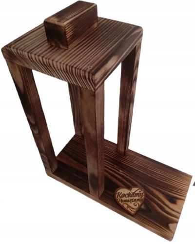 Lampion Na Cmentarz Baza Na Stroik Duży 39 cm XXL + Serduszko z Grawerem na Arena.pl